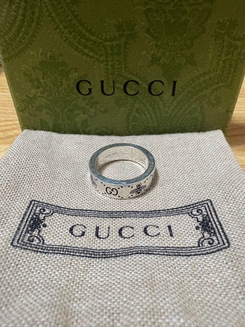 値下げ相談可　GUCCI グッチ 指輪 シルバー リング GG＆ビー 蜂 13