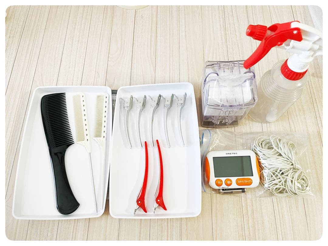 美品 激安]美容師国家試験ワインディングセット☆コームおまけ付き