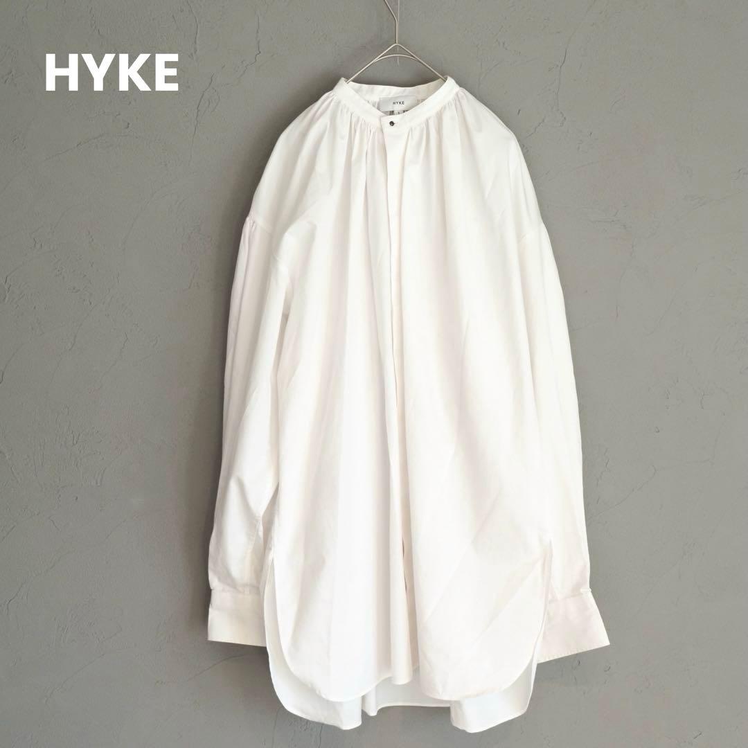 トップス 23ss HYKE T/C GATHERED shirts