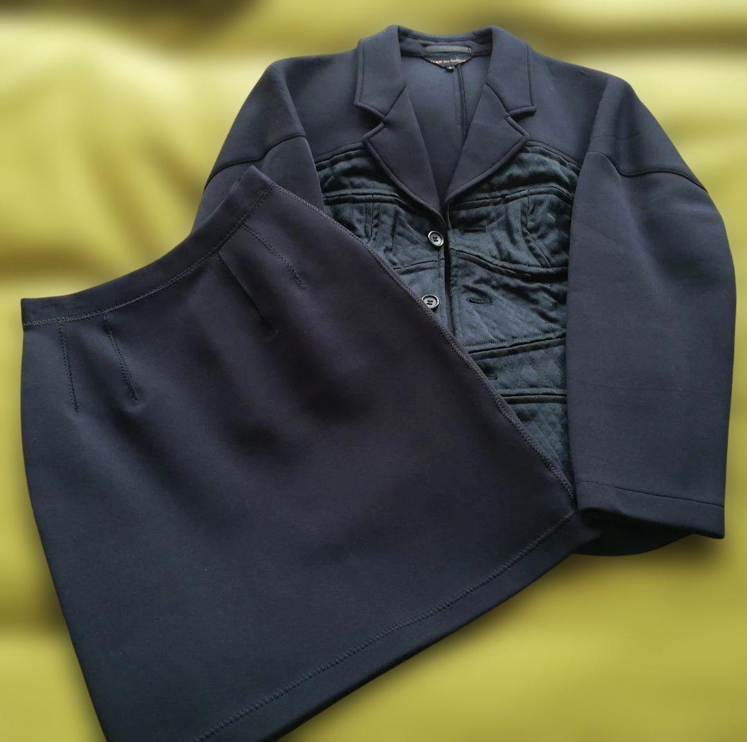 COMME des GARCONS ボンディングジャケット&スカートセットアップ