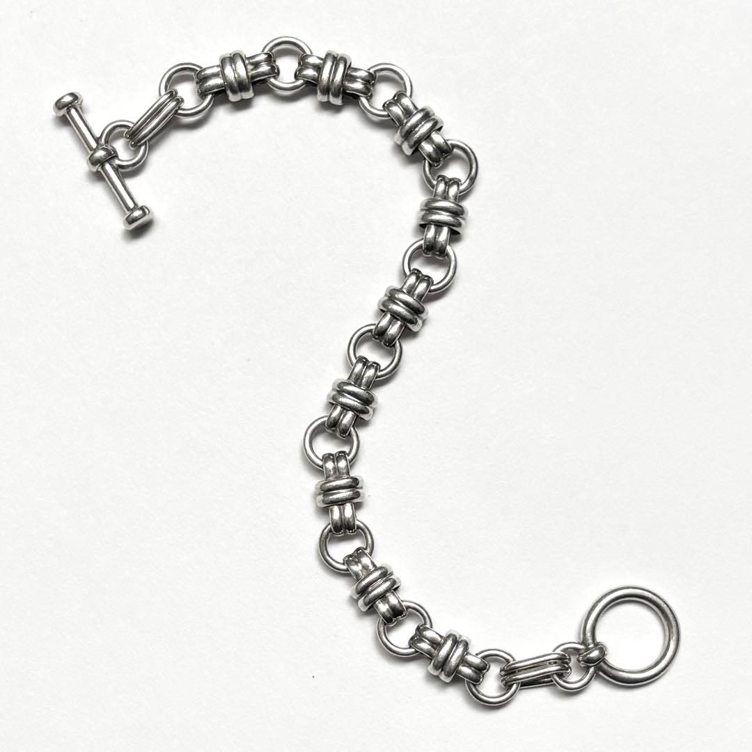 メキシコ製 taxco ヴィンテージ ダブルノットリンクブレスレット 925