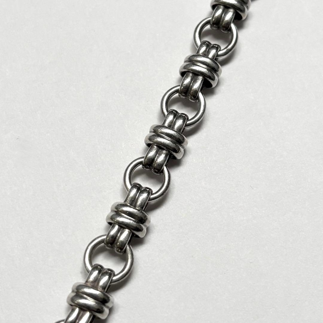 メキシコ製 taxco ヴィンテージ ダブルノットリンクブレスレット 925