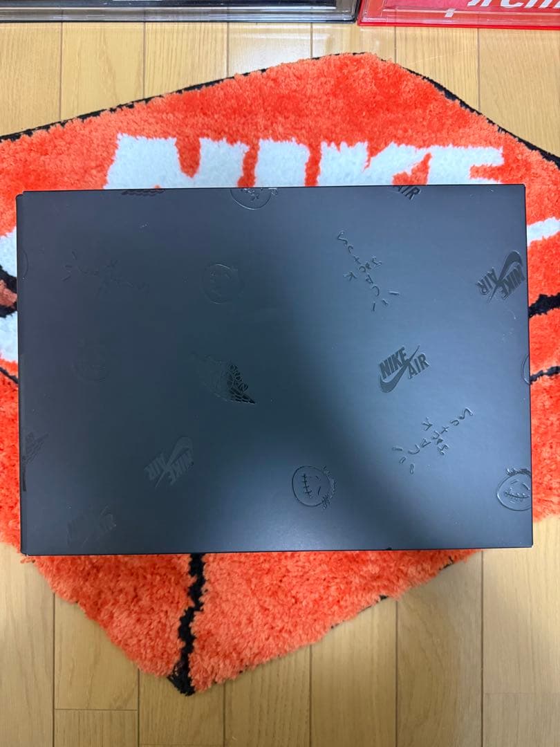 トラヴィススコット×ナイキ AJ1 LOW ブラックファントム 27.5cm