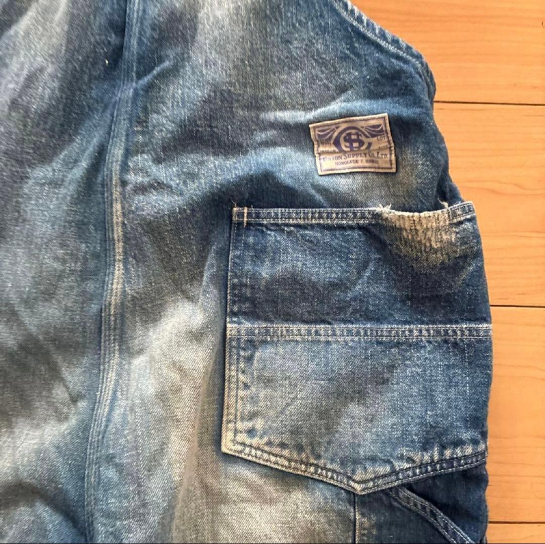 激レア！ユニオンサプライ ダメージ加工オーバーオール - メルカリ