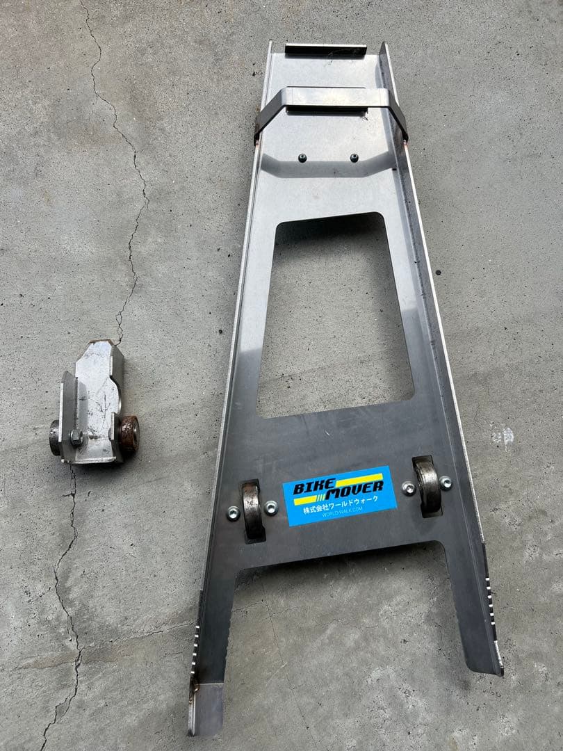 ワールドウォーク製　バイクムーバー、スタンドムーバーセット　ステンレス製