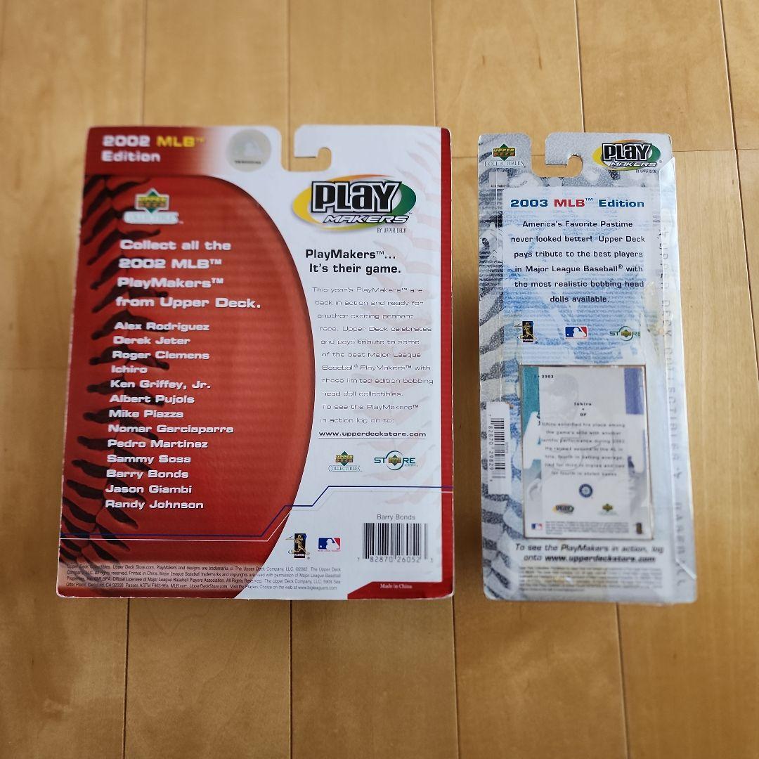 MLB Edition バリーボンズ イチロー ボブルヘッドセット カード付