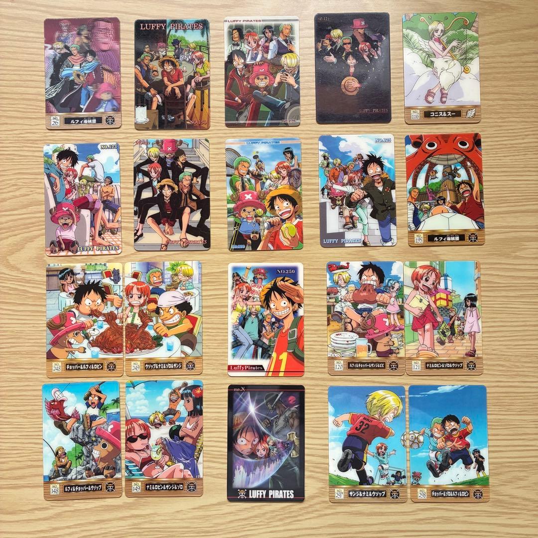 ゆ*リ様 厳選【絶版】ワンピース 海賊王グミカードセット 麦わらの一味