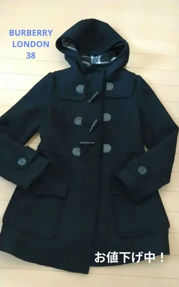 バーバリー ロンドン ブルーレーベル　ダッフルコート 【美品】38ネイビー