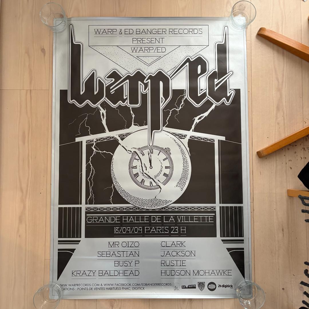 貴重 大判ポスター WARP ED BANGER BUSY P