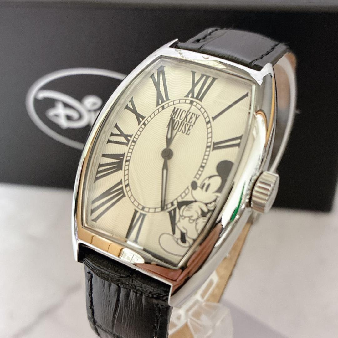 希少 500本限定 ディズニー ミッキー 腕時計 自動巻き 90周年 シリアル