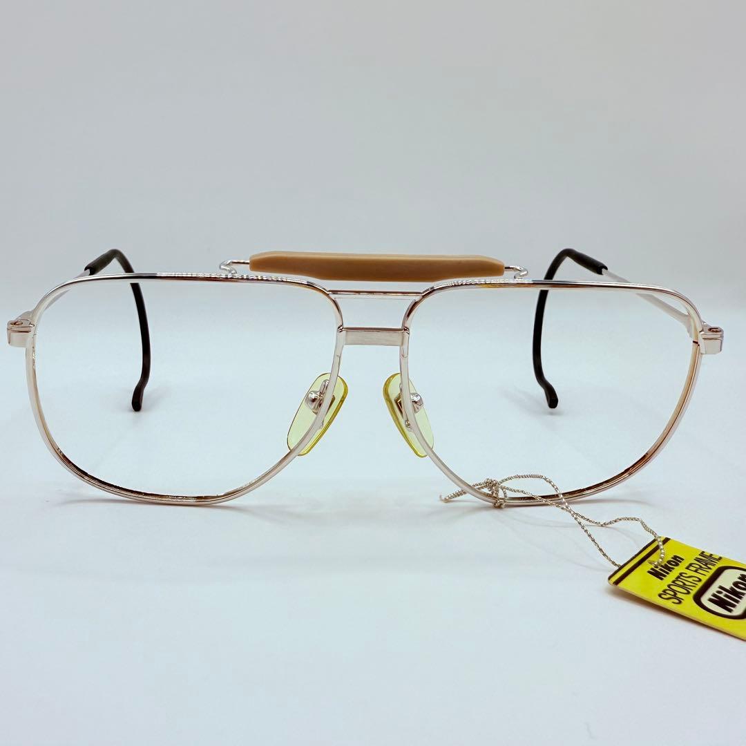 ヴィンテージ Nikon 眼鏡フレーム SPORTS FRAME 銀色 日本製