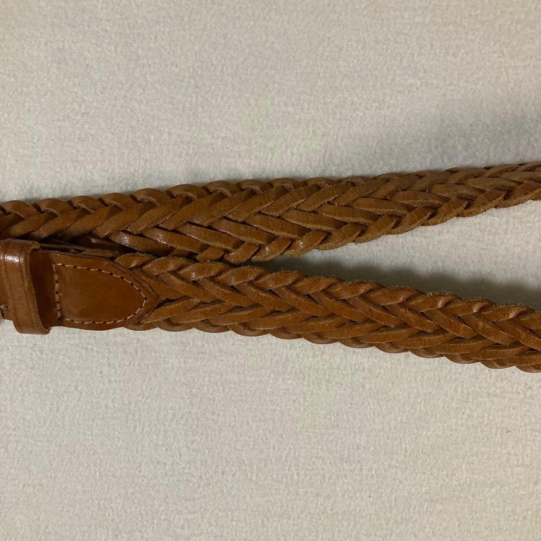 希少40 100サイズ ホワイトハウスコックス メッシュベルト ライト