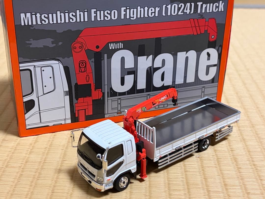 ゲインコーププロダクツ 1/64 三菱ふそうファイター クレーン付き ホワイト
