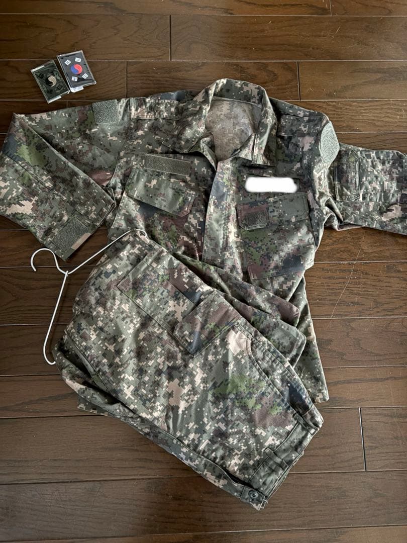 韓国軍 迷彩服 実物