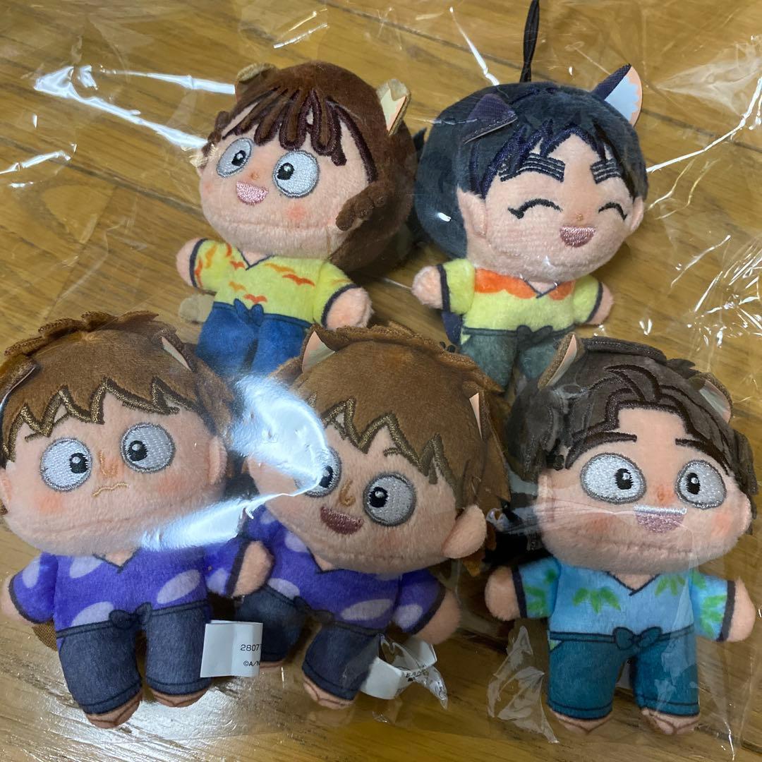 忍たま　ほわぬい　ナンジャタウン　5年生セット(尾浜、久々知、竹谷、鉢屋、不破) 忍たま乱太郎 ほわぬい ナンジャタウン 久々知兵助 尾浜勘右衛門 2種