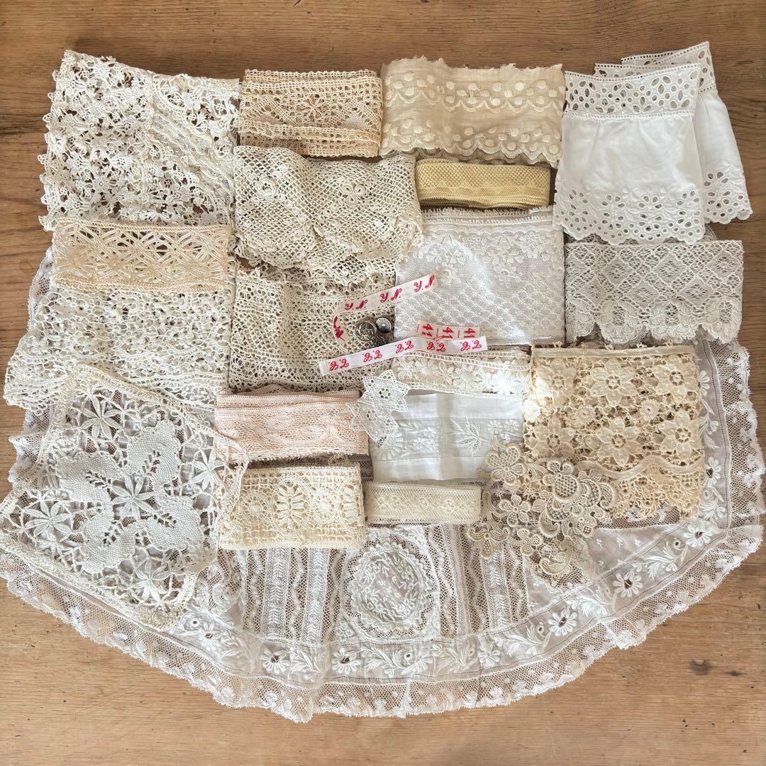 フランス アンティークレース.モチーフ色々セット