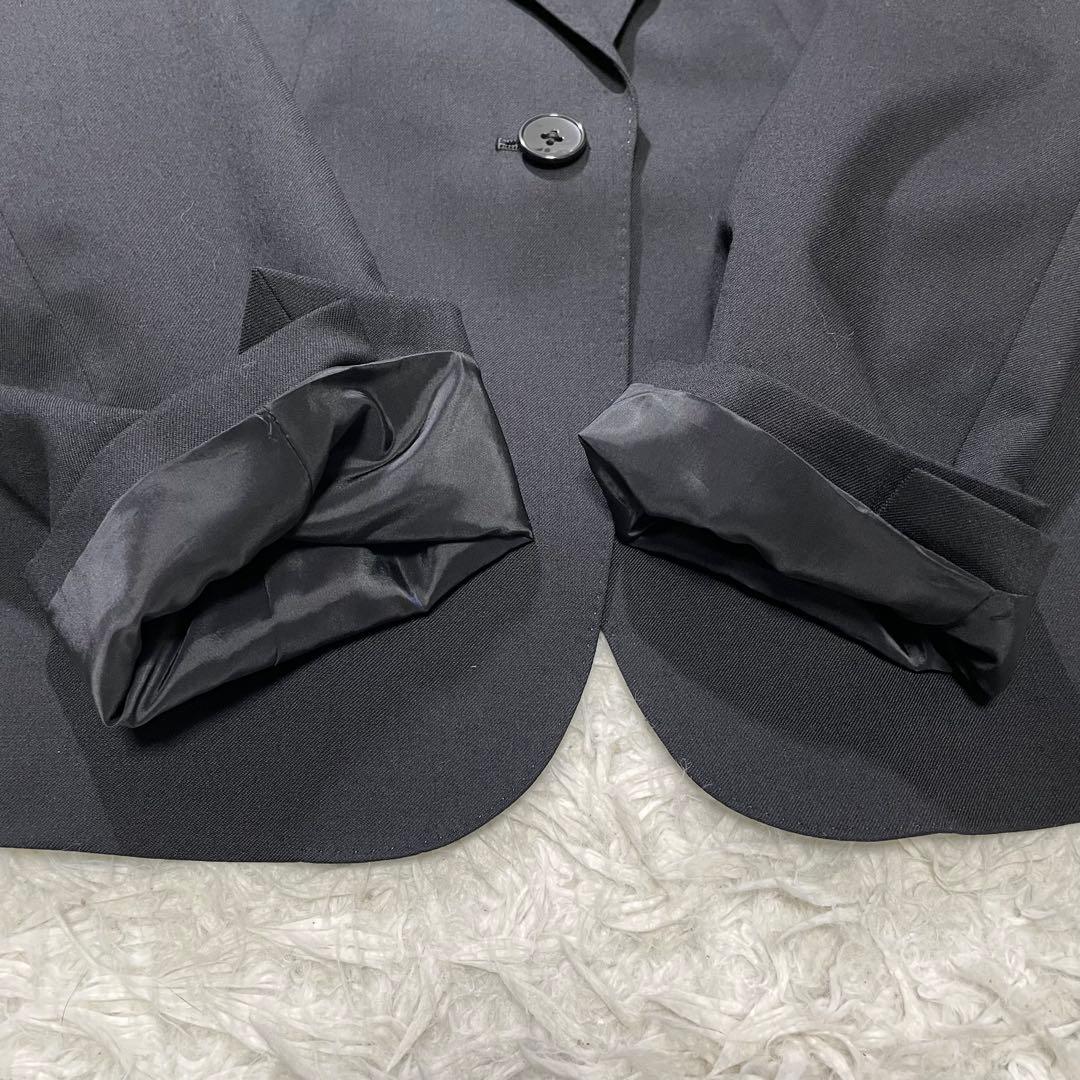 美品 エヌライン パンツスーツ 3点セット 大きいサイズ 17号 ブラック