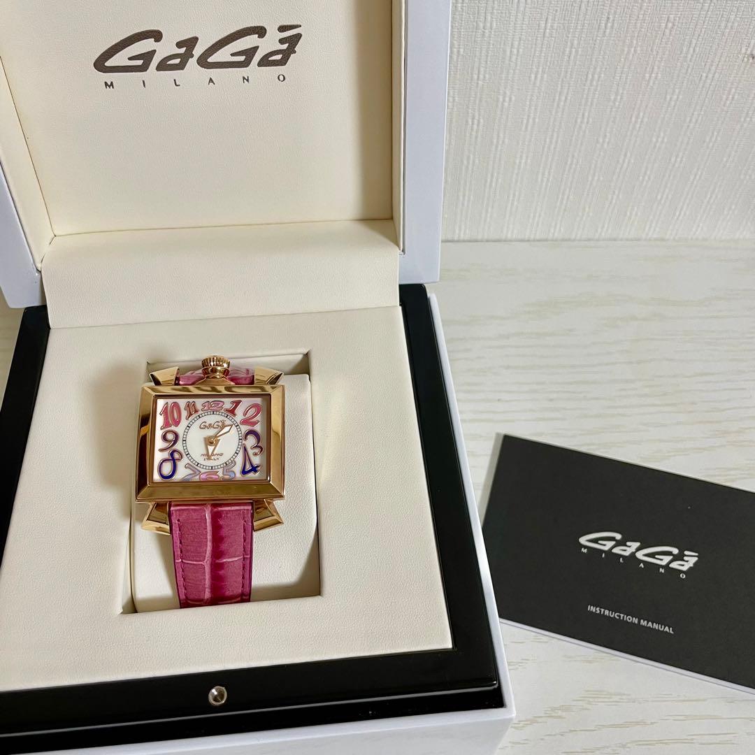 GaGa MILANO ガガミラノ ナポレオーネ 腕時計 スクエア ピンク - メルカリ