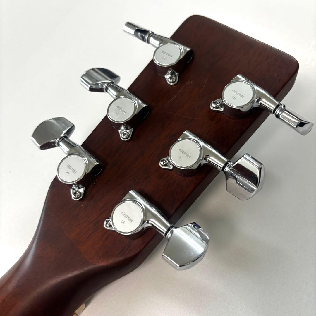 生産完了品【状態良好/レフティ】Morris アコギ 左利き GOTOHペグ