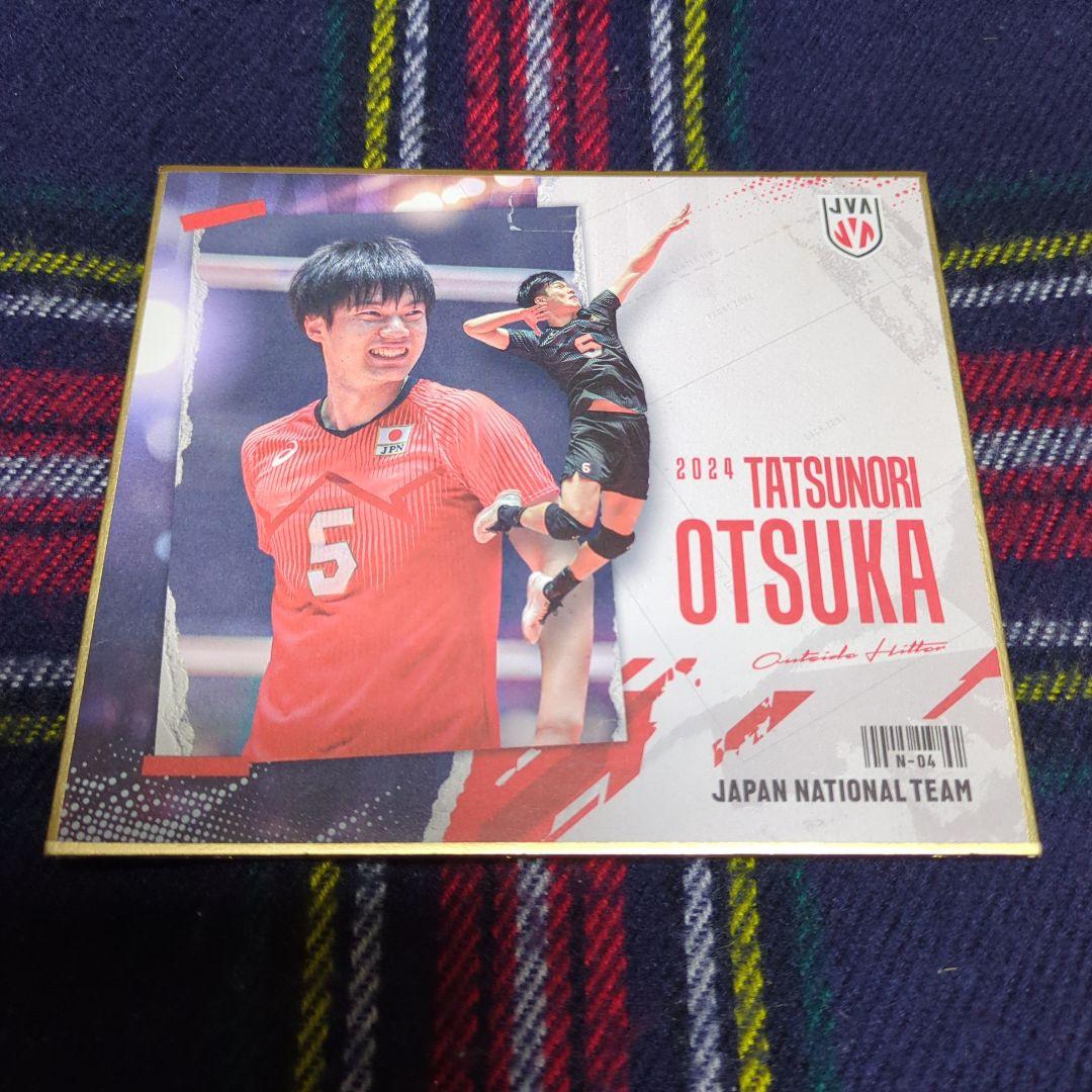 大塚達宣 バレーボール男子日本代表2024 公式トレーディングmini色紙