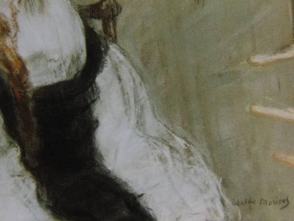 モリゾ・ベルト、M.T.嬢の肖像、希少な画集より、新品高級額装付、状態良好