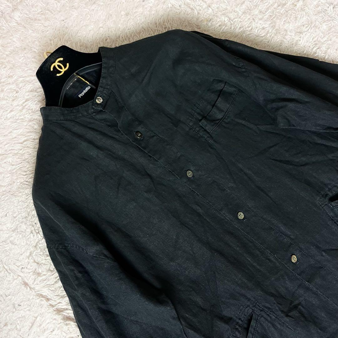 マディソンブルー シャツワンピース コットン ネイビー 紺 00 - メルカリ