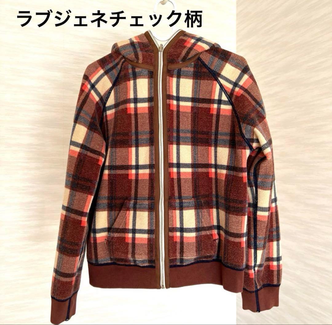 A BATHING APE ラブジェネチェック柄 パーカー 赤西仁さん - メルカリ