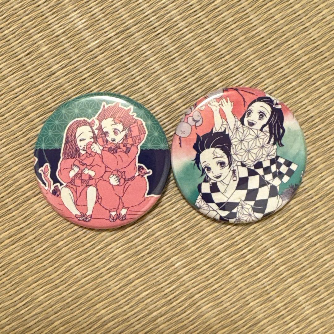 鬼滅の刃 子供時代 コレクション 缶バッジプチ 竈門炭治郎 竈門禰豆子