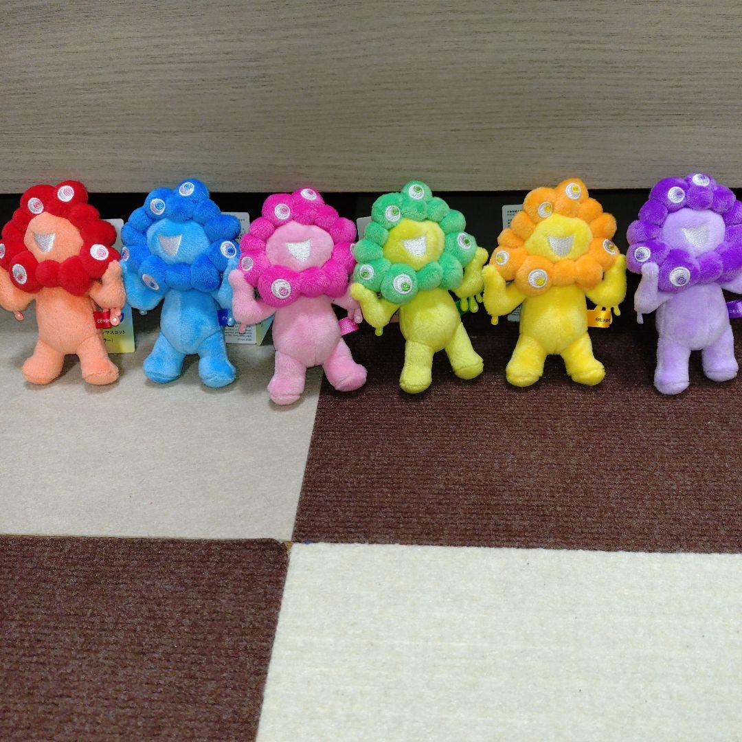 【新品お顔厳選！】推しカラーミャクミャク6体 EXPO2025 公式ライセンス商品】ミャクミャク、黒ミャクミャク、白