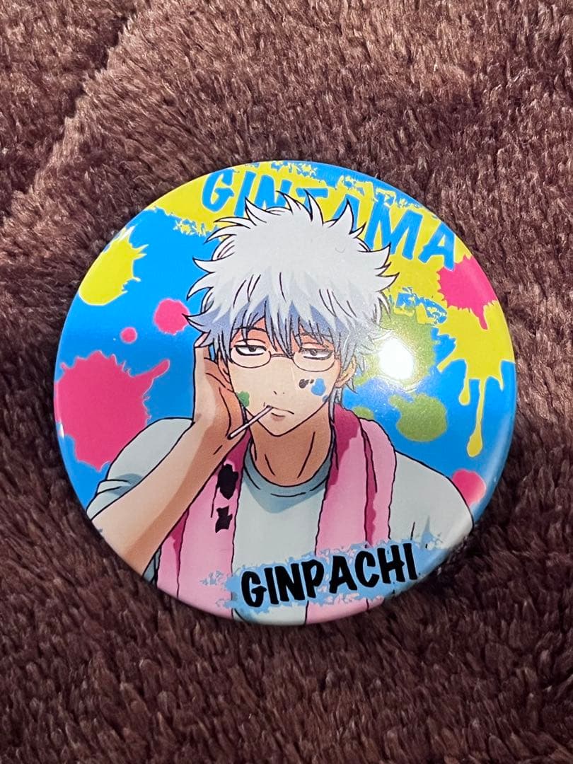 【貴重】銀魂　缶バッジ　坂田銀時　銀八先生　レア