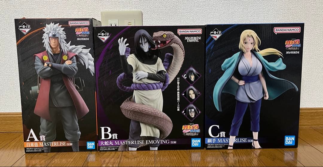 一番くじ ナルト 伝説の三忍 A賞 B賞 C賞 3個セット 一番くじ NARUTO-ナルト- 疾風伝 伝説の三忍｜一番くじ倶楽部｜BANDAI