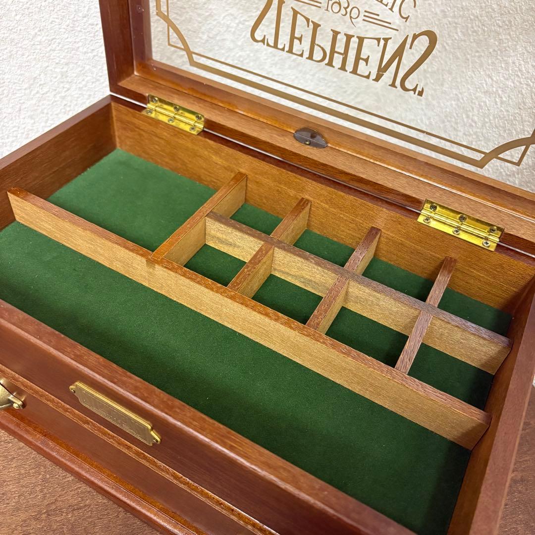 希少】アンティーク stephens 1936 二段 コレクションケース 指輪