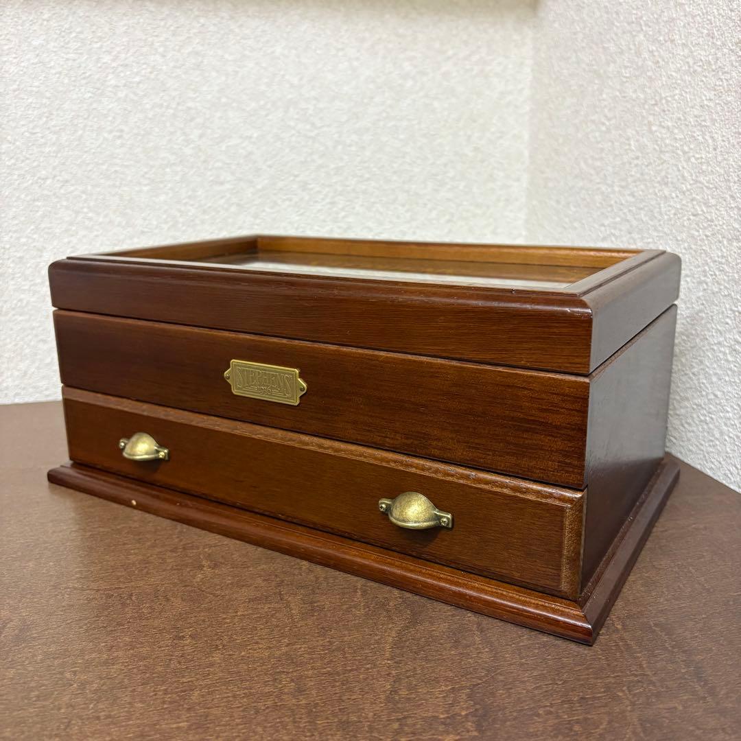 希少】アンティーク stephens 1936 二段 コレクションケース 指輪