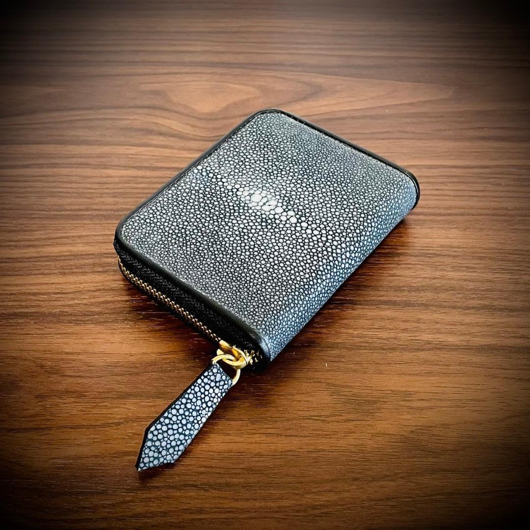 スティングレイ メンズ財布 ミニ財布 ガルーシャ 小銭入れ 黒 ブラック