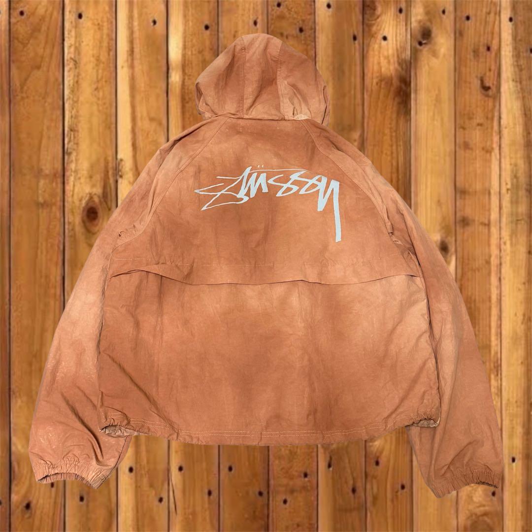 stussy シェルジャケット ナイロンジャケット オレンジ