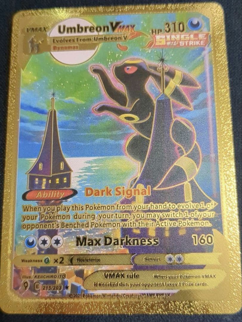 り*う様 海外版英語表記ブラッキーVMAX HR S6a イーブイヒーローズ