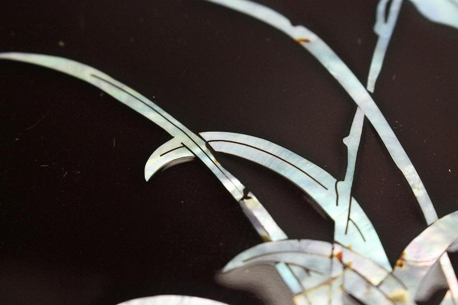 朝鮮 韓国 螺鈿 竹笹 蓋物(A848) - メルカリ