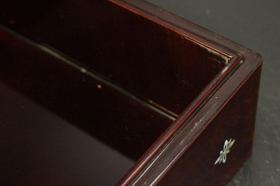 朝鮮 韓国 螺鈿 竹笹 蓋物(A848) - メルカリ