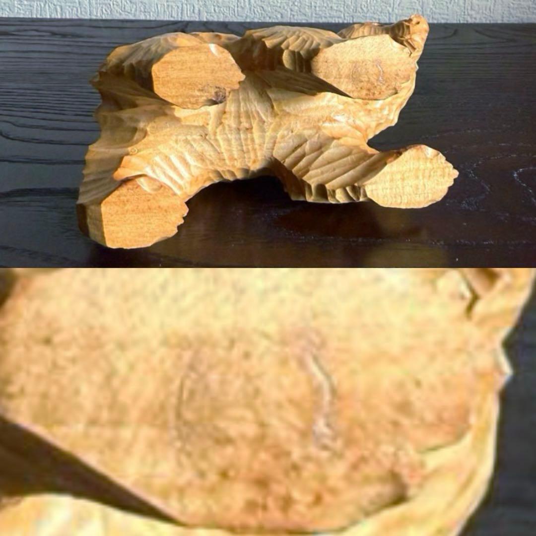 北海道 木彫熊 堀井民芸 白熊親子 vintage 木彫り 熊 民藝 民芸 - メルカリ