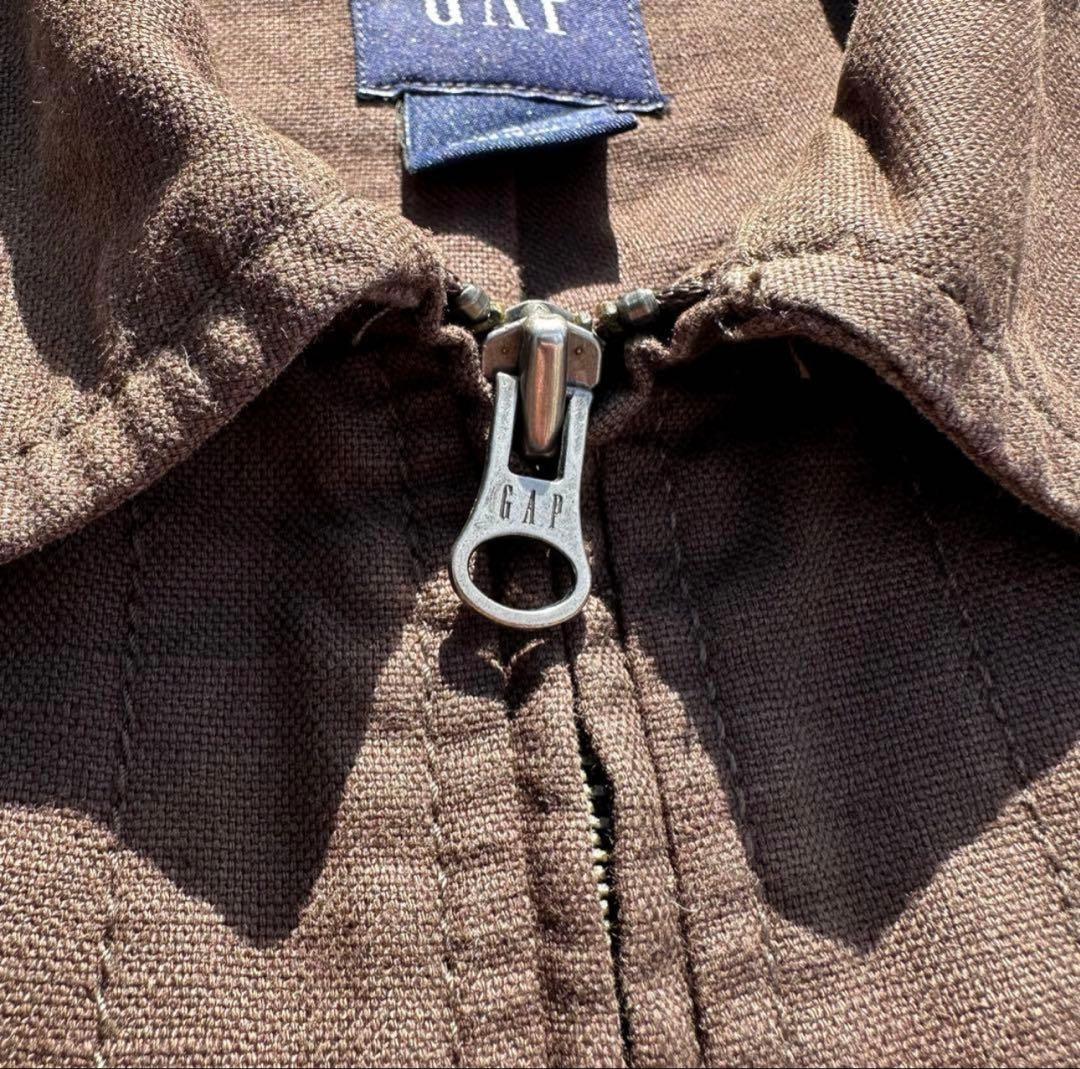 90's OLD GAP ジップアップ ジャケット スウィングトップ リネン