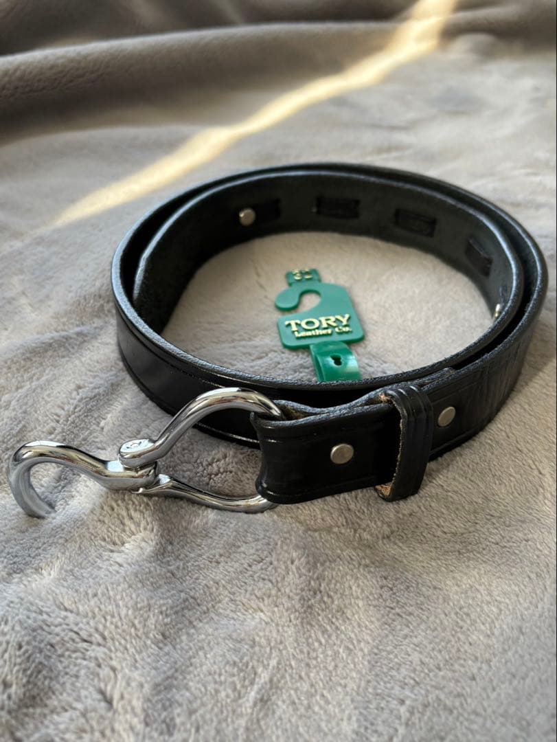 TORY LEATHER/トリーレザーニッケル フーフピックベルト サイズ32