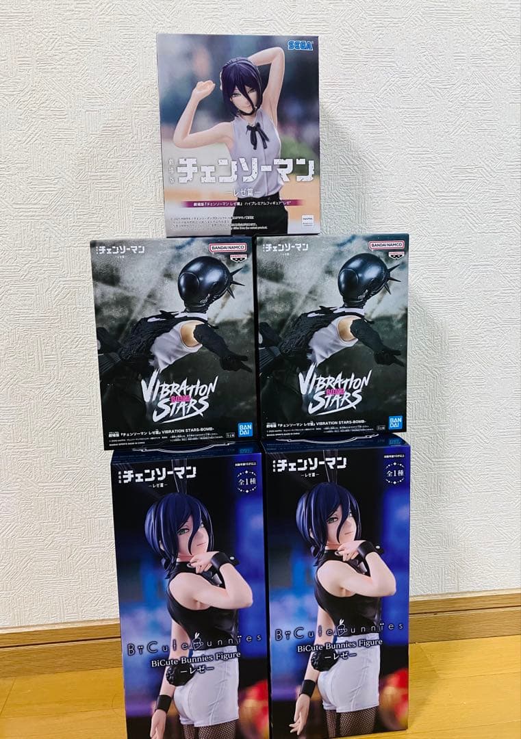 チェンソーマン レゼ 　ボム　バニー　フィギュア 5点セット　まとめ売り