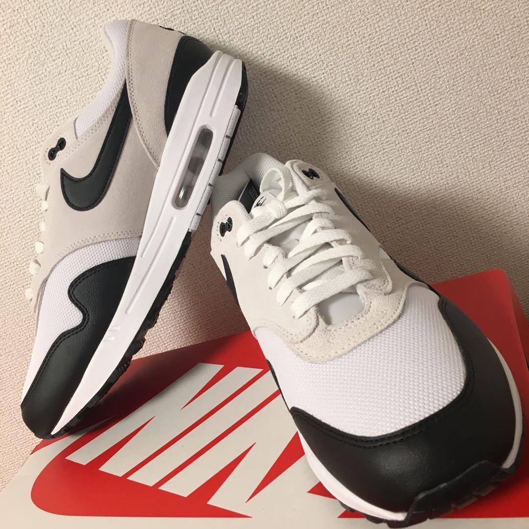 新品 ナイキ エアマックス1 パンダ ホワイト ブラック 30センチ