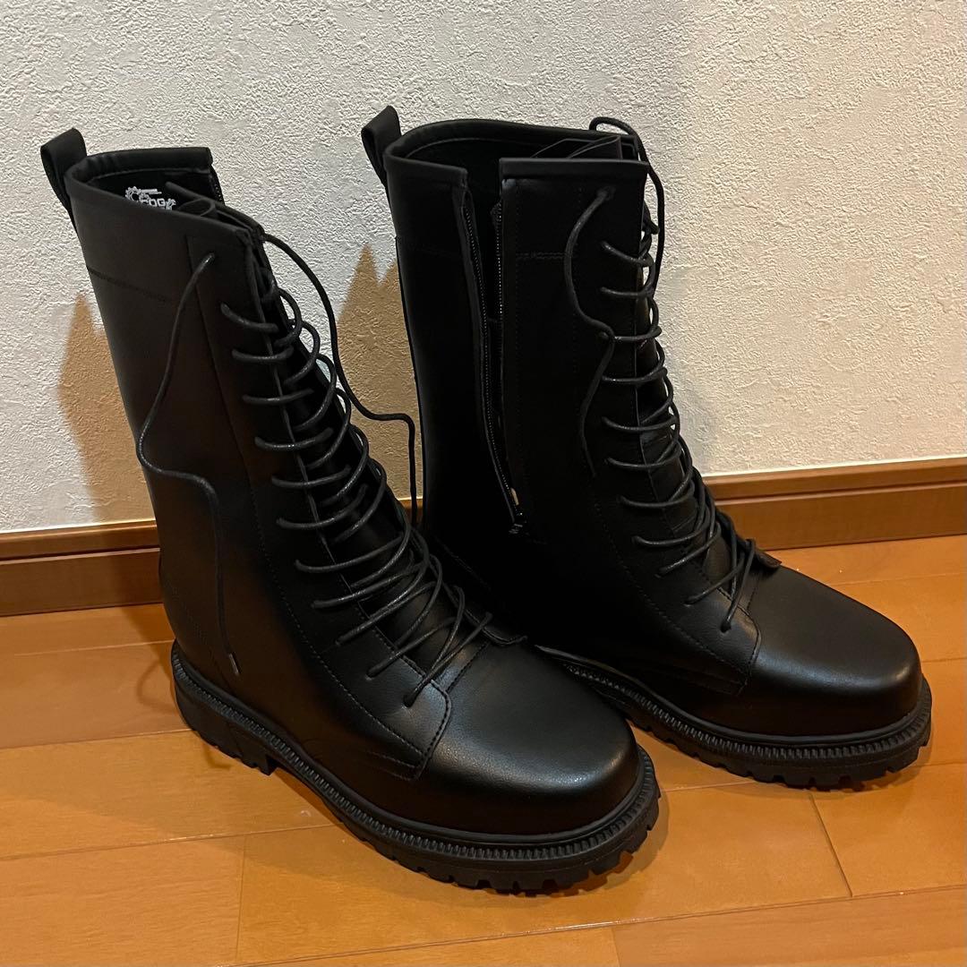 【匿名配送】タオバオ 18cm シークレットブーツ Mサイズ 黒