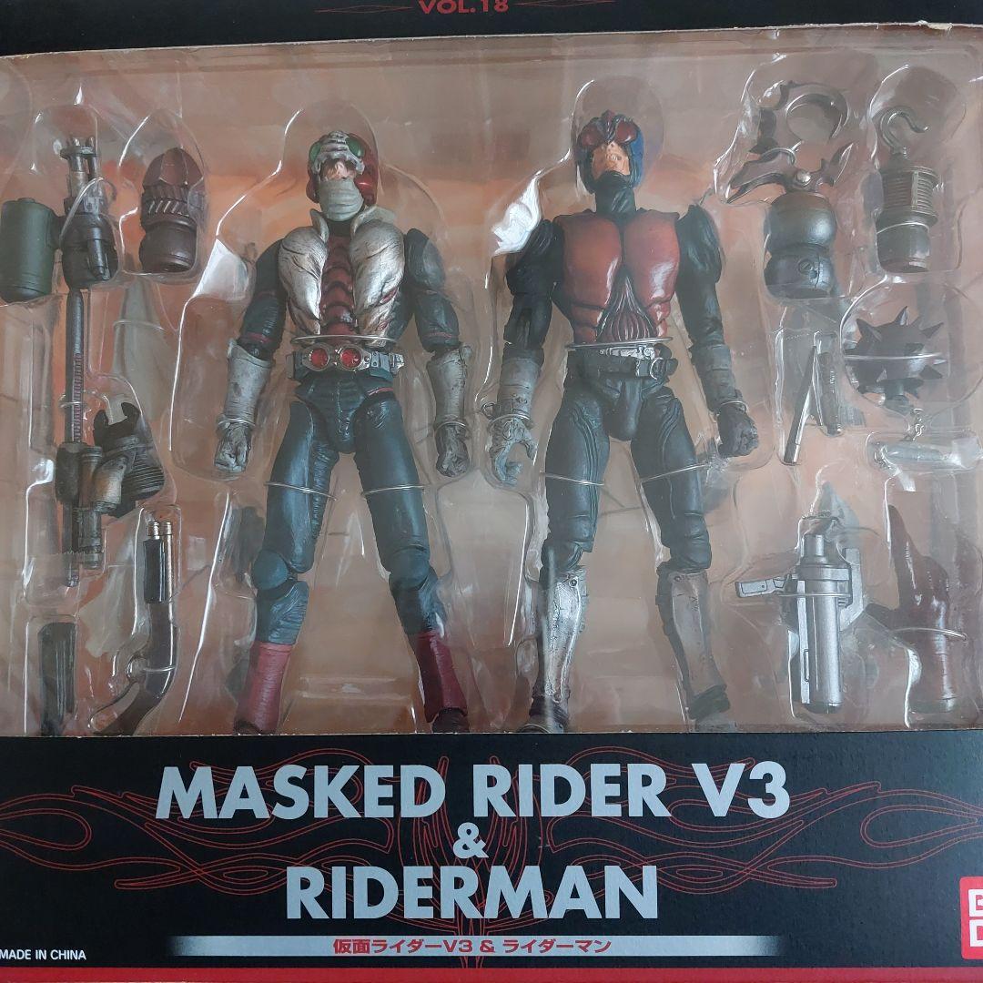 MASKED RIDER V3 & RIDERMAN フィギュアセット Figure S. H. Figuarts Rider Man & Rider Man Machine Set 