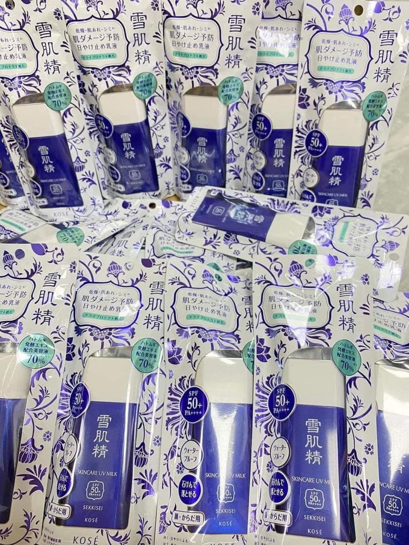 10本KOSE 雪肌精 UV エッセンス 50ml SPF50+ 雪肌精 クリアウェルネス UVエッセンスミルク ( 50ml )/ : 爽快