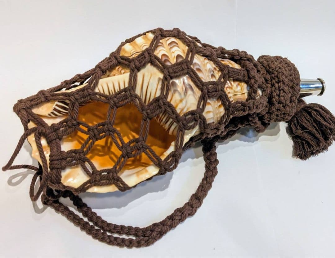 法螺貝　40.0cm 貝袋付き　1094g 48000円　山伏修験