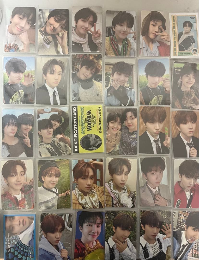 boynextdoor ウナク　トレカ　65枚　封入　まとめ売り ウナク トレカBOYNEXTDOOR まとめ売り6枚 - メルカリ