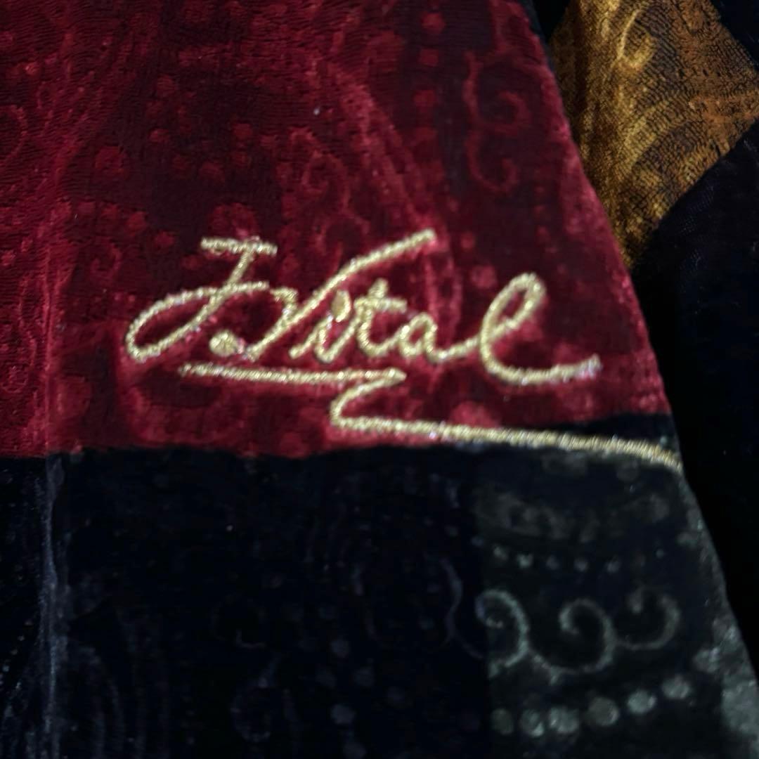 Jackie Vital ヴィンテージ ベロアジャケット フルジップ ペイズリー