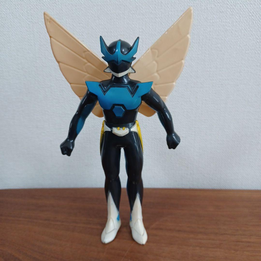 当時もの　バンダイ製「夢戦士ウイングマン」希少ソフビフィギュア 1/12 可動フィギュアシリーズ ウイングマン SO-TA 【全3種フルコンプ